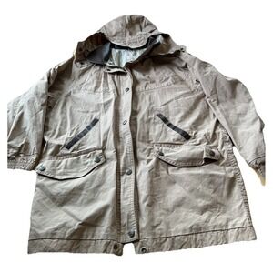 C.P.A Beige Brown Barn / Utility Hooded Jacket Men's Size S Outdoor Durable